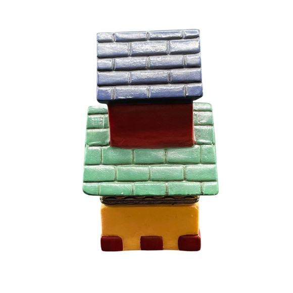 Vintage Tender Heart Treasures Ltd Bird House Hinged Lid Trinket Box 1998 - Picture 2 of 10